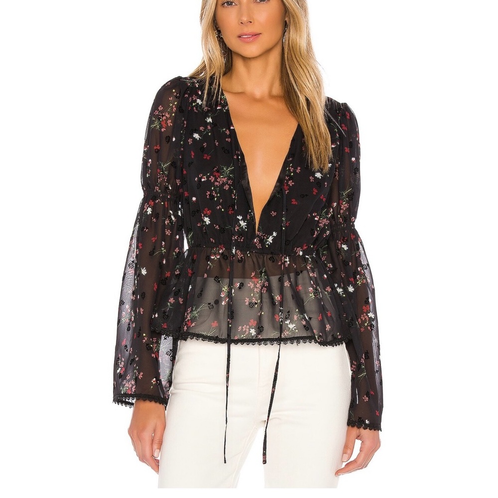 Tularosa floral blouse NEVER WORN